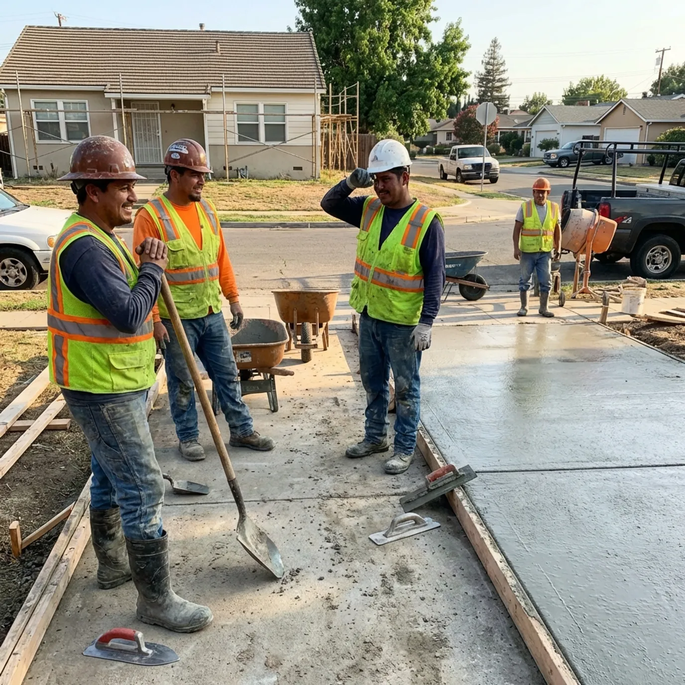 Madison Superior Concrete contractor team on a Madison, AL job site
